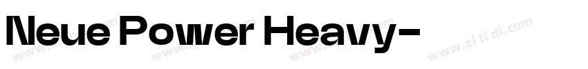 Neue Power Heavy字体转换